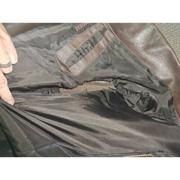 Roetan leather Jacket by Silvester Litton of England Mens Med/Women L-XL - Picture 11 of 16